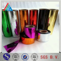 Bunte Metallic Pet Polyester Folie für Verpackung und Druck